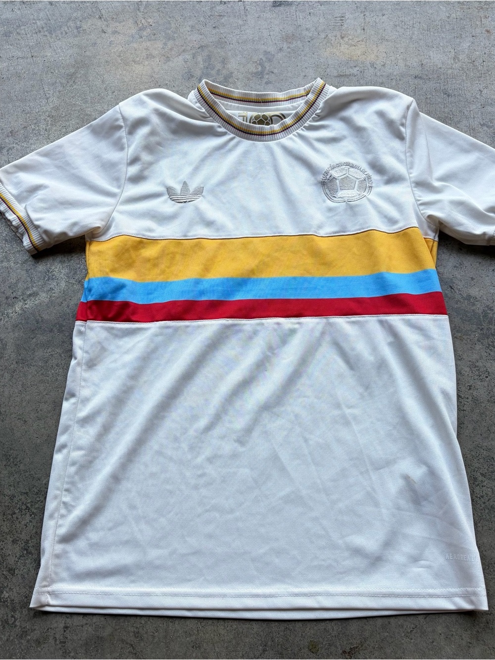 Adidas Colombia 100 Year Anniversary Jersey White Centenario 1924-2024 - Picture 2 of 7